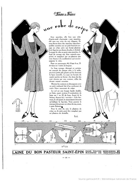 Robe De Crêpe La Femme De France 09051926 Plus Vintage Sewing