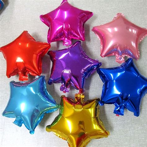 18 Inch Pentagram Star Shape Aluminium Foil Balloons Birthday Party