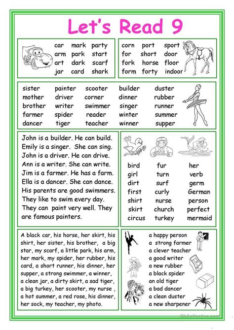 Free Printable Learn To Read Worksheets