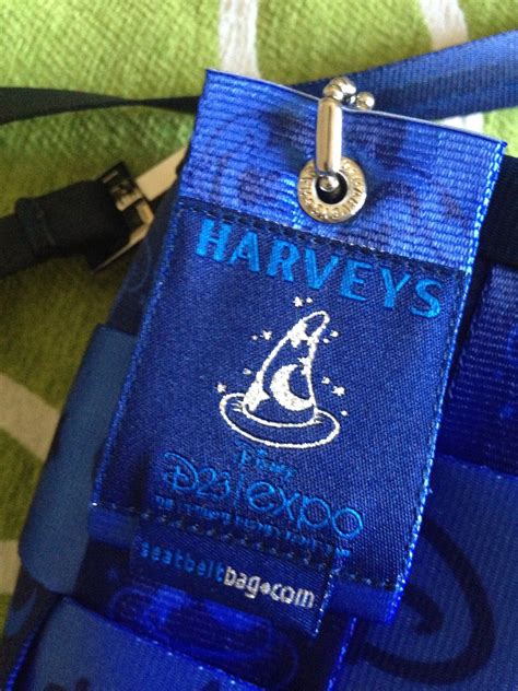 Take a look through bag tags over the years, some more masterfully designed than others. 2013 D23 Expo Harveys Seatbelt Bag Tag | Harvey seatbelt ...