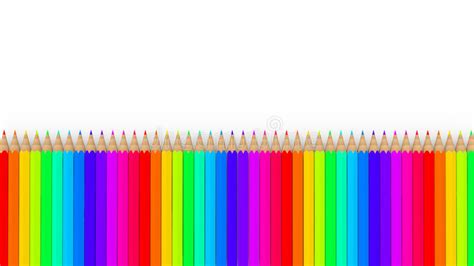 Rainbow Pencils Pattern Stock Vector Illustration Of Office 26691146