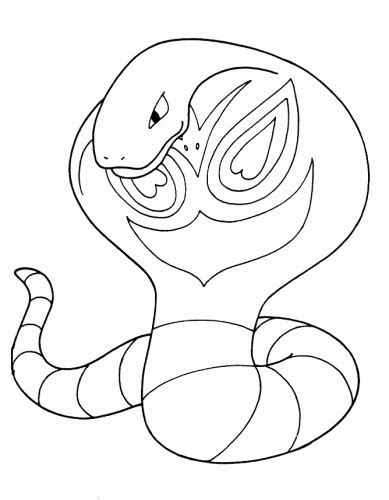 New Pokemon Arbok Coloring Pages Coloring Pages