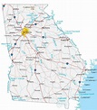 Free Printable Highway Maps of Georgia (GA)