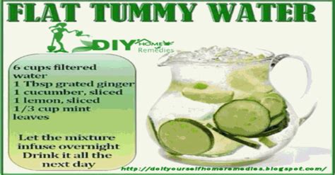 Diy Home Remedies Flat Tummy Water