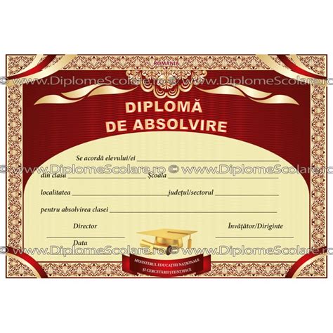 DIPLOMA ABSOLVIRE MODEL 2