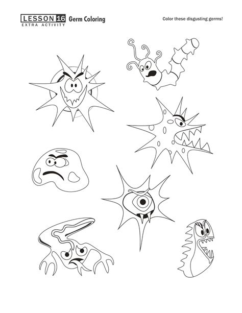 Germs Coloring Download Germs Coloring For Free