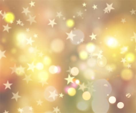 Decorative Christmas Background Of Stars And Bokeh Lights Photo Free