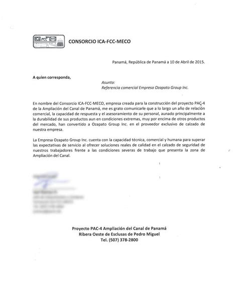 Carta De Referencia Consorcio Pac4 Ica Fcc Meco Ozapato 2