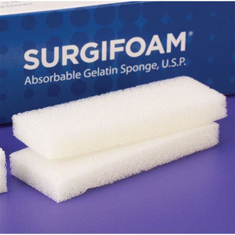 Suroam Absorbale Gelatin Sponge 2 Cm X 6 Cm X 7 Mm Sterile