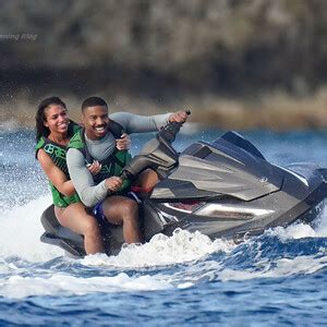 Michael B Jordan Lori Harvey Are Seen While Holidaying On A Yacht In