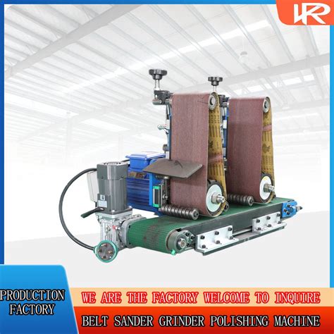 Double Position Automatic Flat Sanding Belt Sander For Cutting Parts To