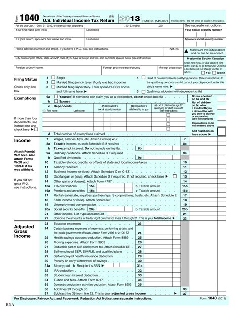 1040 Us Individual Income Tax Return With Schedule C