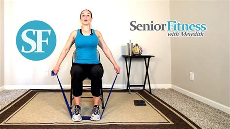Senior Fitness Seated Strength Training Exercises For Seniors Using