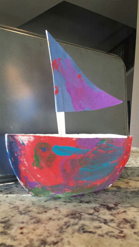 Paper Plate Boat Craft
