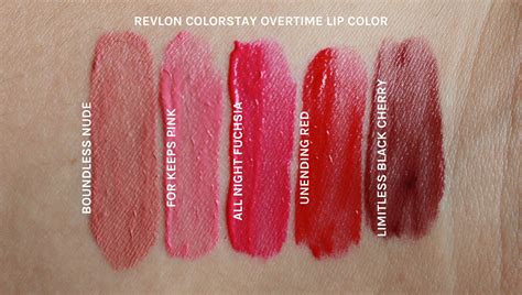 Revlon Colorstay Lipstick Color Swatches