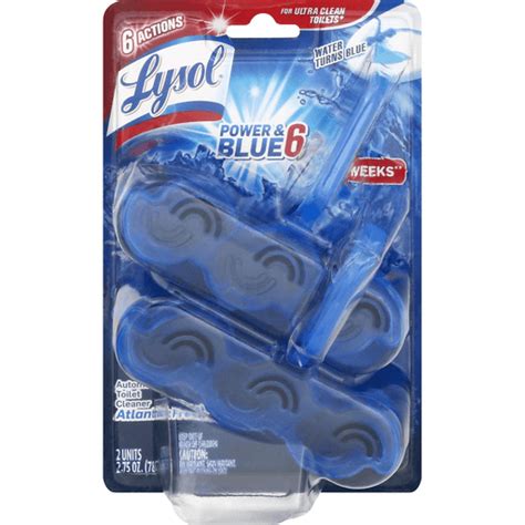 Lysol Toilet Cleaner Automatic Atlantic Fresh Scent Power Blue Cleaning FairPlay Foods