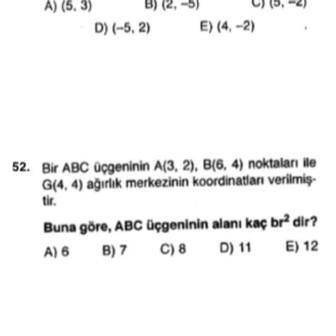 Soru Analitik Geometri Eodev Com