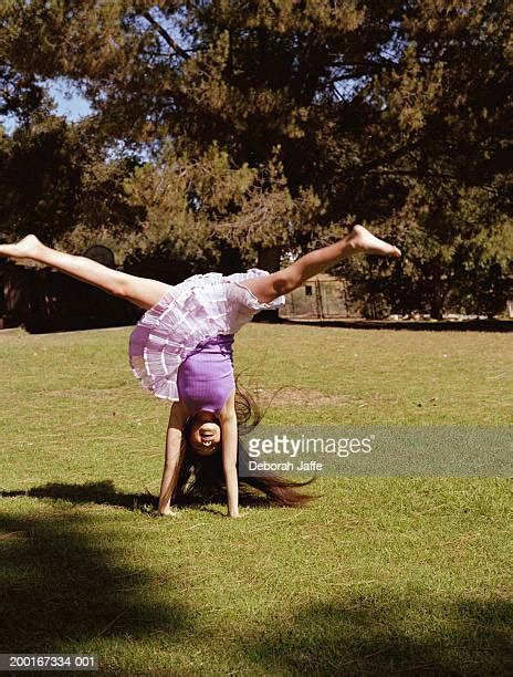 Girl Cartwheel Bildbanksfoton Och Bilder Getty Images