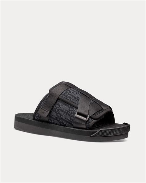 Dior Alpha Black Dior Oblique Jacquard Sandals Sneak In Peace