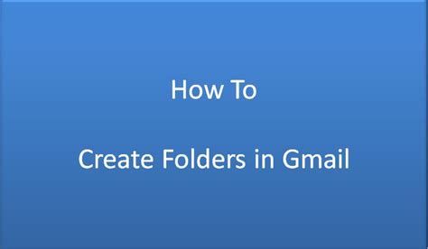 Creating a new gmail account is an easy process, all you need is your name and a few other details. How To Create Folders In Gmail | MobiPicker