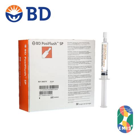 Bd Posiflush™ Normal Saline Prefilled Syringe In 10ml Heparin Saline