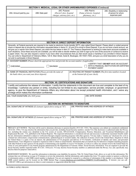 Va Form 21 527ez Fill Out Sign Online And Download Fillable Pdf