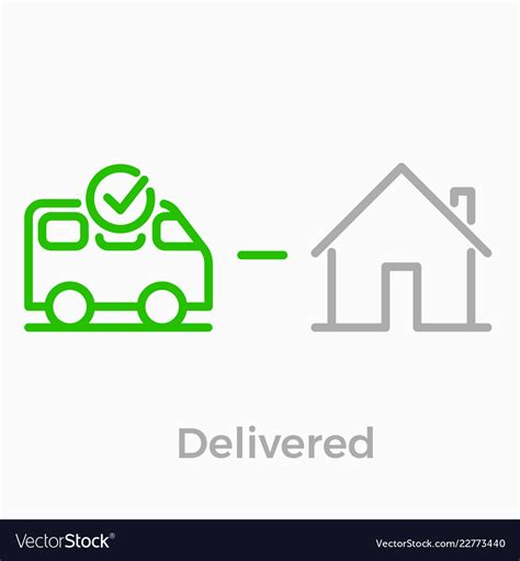 Order Delivery Logistics Web Shop Line Icon Vector Image
