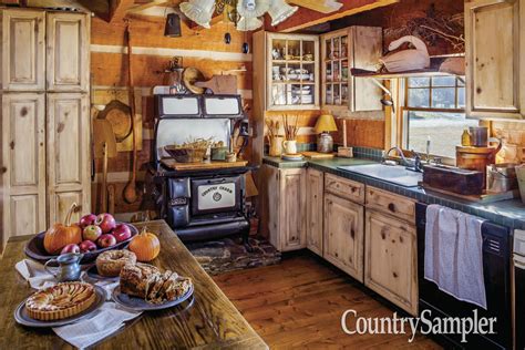 Check Out This Rustic Log Cabin Kitchen From The Article Into The