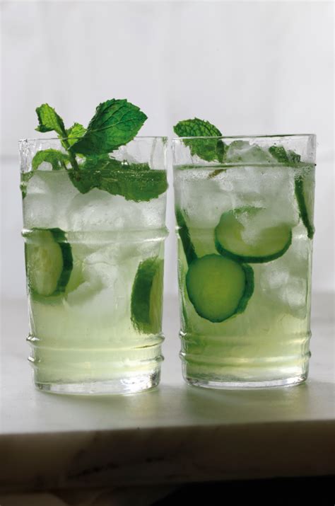 Cucumber Spritzer With Mint From ‘rose Water And Orange