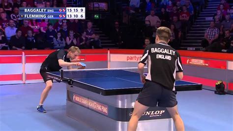 World Championship Of Ping Pong 2015 Final Baggaley Eng Flemming Ger Sandpaper Youtube