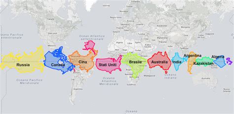Cartina Del Mondo Dimensioni Reali Cartina
