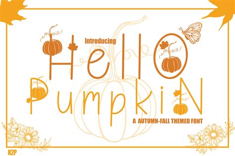 Hello Pumpkin Font By Ktwop · Creative Fabrica