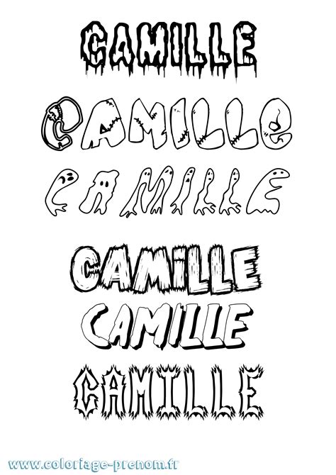 Coloriage Du Prénom Camille à Imprimer Ou Télécharger Facilement