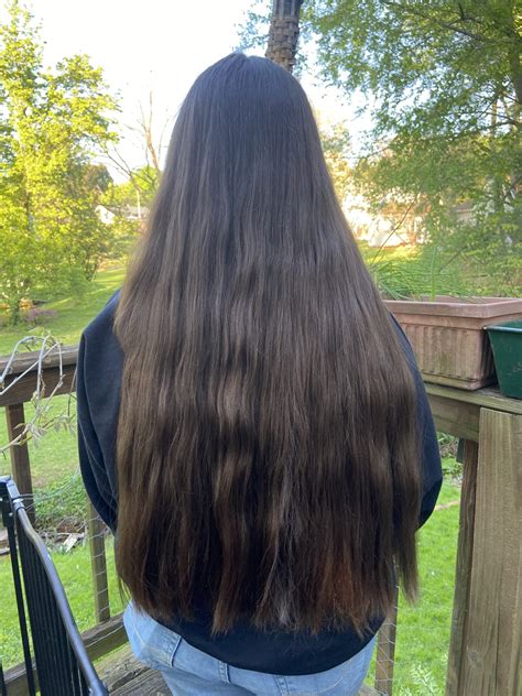 100 Natural Dark Brown Virgin Shiny 14” Long Hair Welcome To