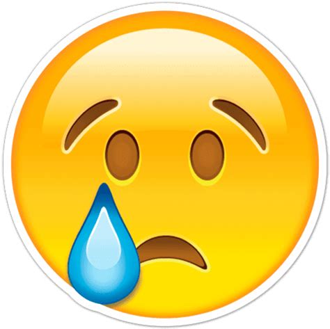 Sad Face Emoji No Background