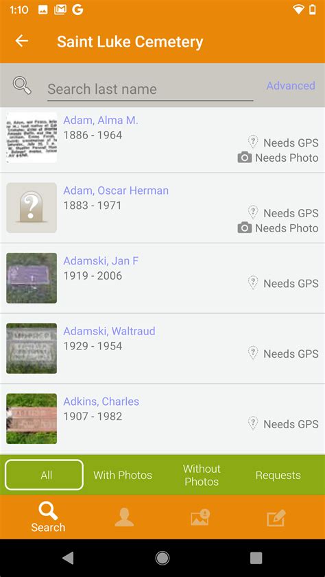 How Do I Find Memorials That Have Requests Need Grave Photos Or Gps In