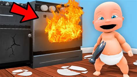 Baby Destroys Daddys House He Was Mad Youtube