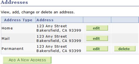 Your Addresses California State University Bakersfield