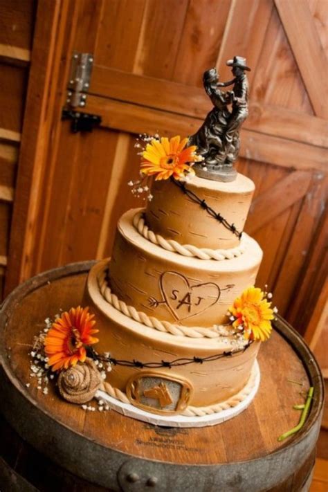 35 Lovely Rustic Inspired Country Wedding Cakes Weddingomania