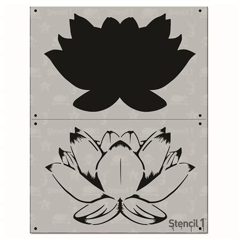 Lotus Flower Stencils