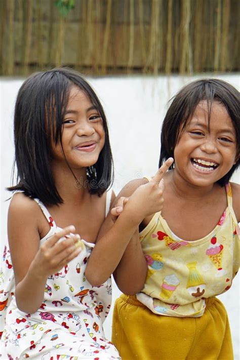 Manila Philippines Circa March 2023 Poor Kids In The Slums Of