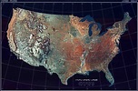 Satellite Map Of The United States Of America