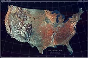 Map of USA (Satellite Map) : Worldofmaps.net - online Maps and Travel ...