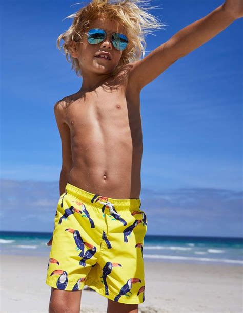 Boden Woven Swim Trunks Boys Summer Outfits Boys Swimwear Cute