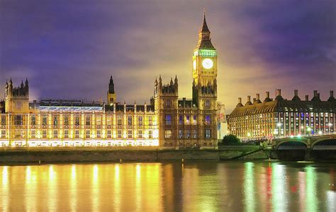 Big Ben And House Of Parliament At Night London Photograph By Petr