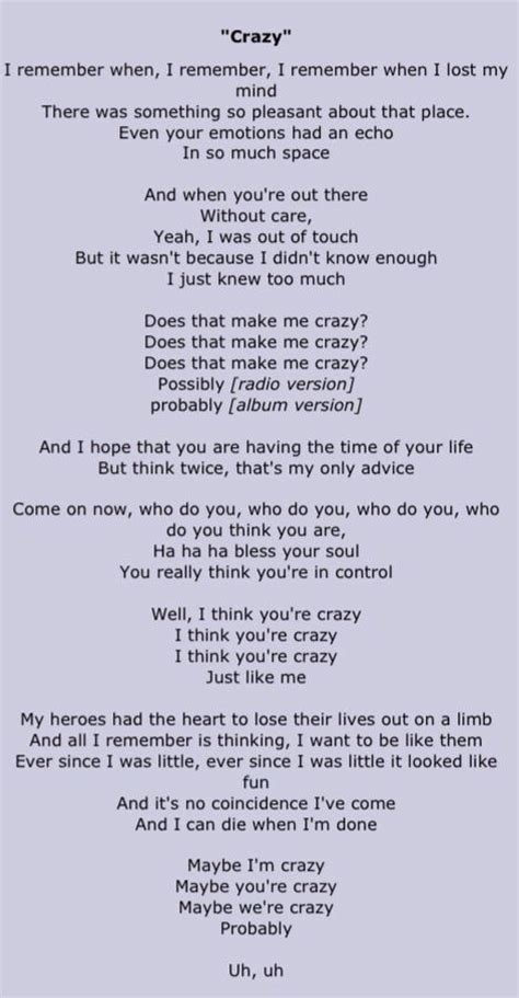 Перевод песни this love drives me crazy. Crazy текст. Crazy слова песни. Слова песни сумасшедшая. Crazy Crazy песня текст.