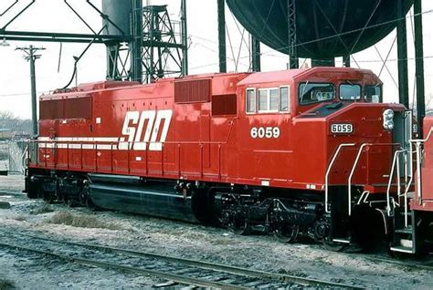 Soo Line Emd Sd60m 6059 Train Railroad Photos Railway
