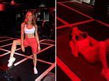 Video Ex Cricket Wag Kyly Clarke Shows Her Tough Workouts Daily Mail