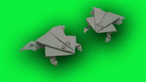 Origami Springende Kikker Vouwen Van Papier Knutsel Filmpjes YouTube