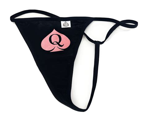 qos brand queen of spades logo g string blacked pink icon hotwife bbc 2xl ebay